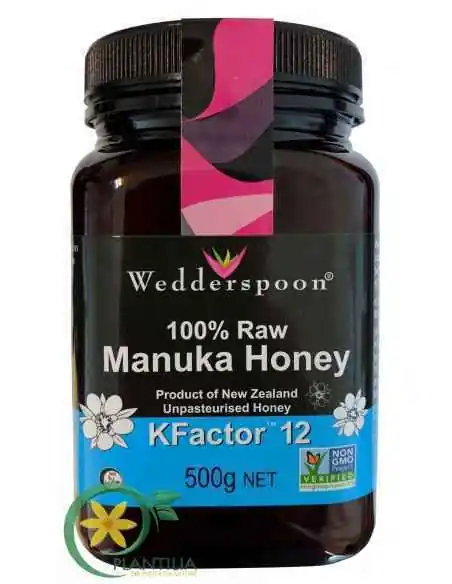 Miere MANUKA RAW  UMF 12  500g Wedderspoon, Stres