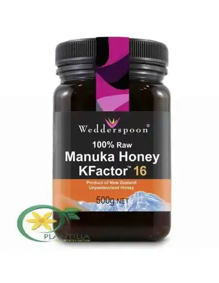 Miere MANUKA RAW  UMF 16+  500g Wedderspoon, Stres