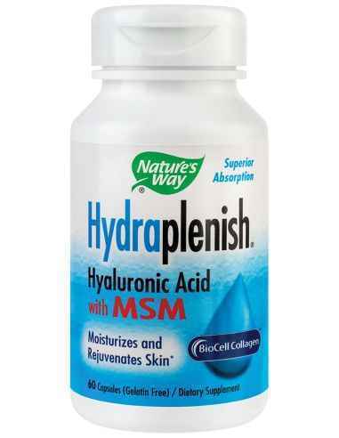 Hydraplenish Plus MSM 60 capsule Nature's WayFormula complexa ce ajuta la mentinerea aspectului tanar al pielii si sustinerea sa