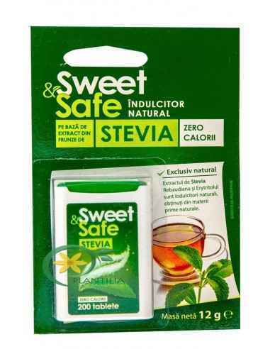 Indulcitor natural Sweet&Safe 200 tablete Sly Nutritia, Terapia Diabetului
