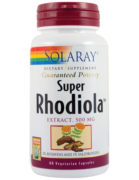 Super Rhodiola 500mg  60 capsule Solaray, Tulburari Hormonale