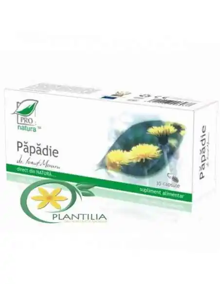 Papadie 30 cps Pro Natura, REMEDII NATURISTE