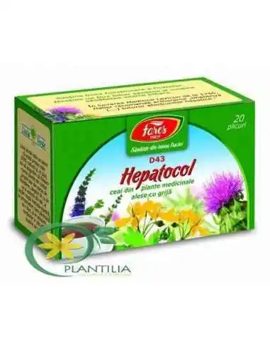 Ceai Hepatocol 20 plicuri Fares, REMEDII NATURISTE