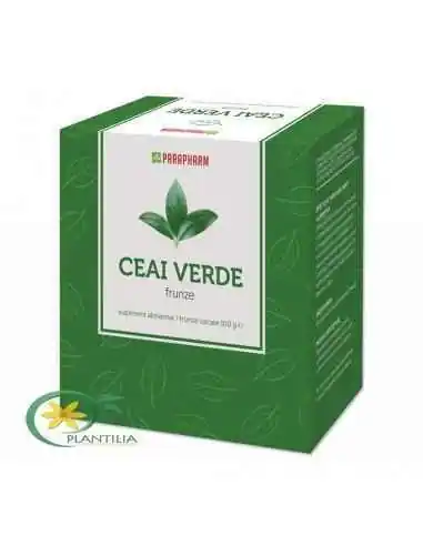 Ceai Verde Frunze 100 g Parapharm, Slabire