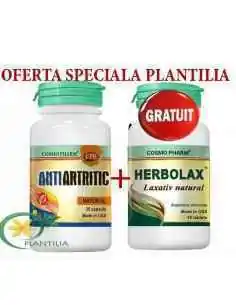 Antiartritic 30 cps + Herbolax 10 tablete GRATIS  CosmoPharm, REMEDII NATURISTE