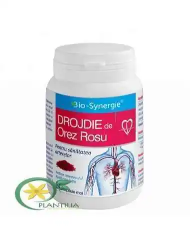 Drojdie de Orez Rosu 60 cps Bio Synergie, REMEDII NATURISTE