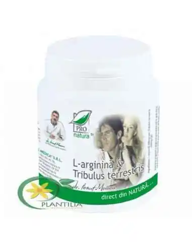 L-arginina & Tribulus Terrestris 150 cps Pro Natura, REMEDII NATURISTE