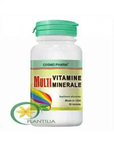 Multivitamine Multiminerale 30 cpr CosmoPharm, VITAMINE SI MINERALE