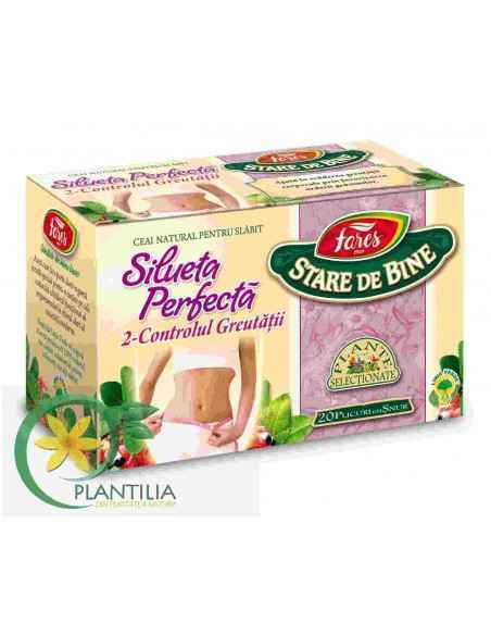Ceai natural Fares pentru o silueta perfecta 20 de plicuri - Auchan online