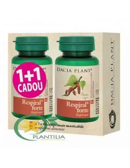 Respiral Forte 60 cpr 1+1 GRATUIT Dacia Plant, REMEDII NATURISTE