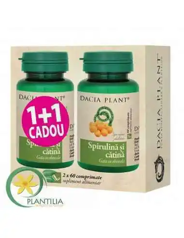 Spirulina si Catina 60 cpr 1+1 GRATUIT Dacia Plant, Tulburari Hormonale