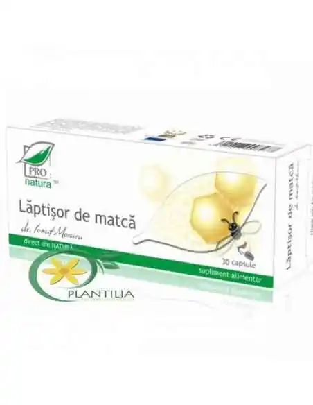 Laptisor de Matca 30 cps ProNatura Medica, VITAMINE SI MINERALE