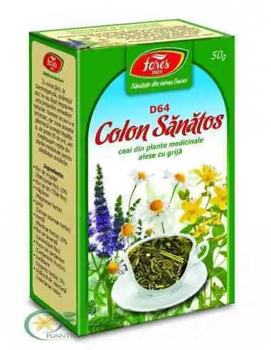 Ceai Colon Sanatos 50 g Fares, REMEDII NATURISTE