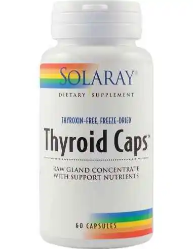 Thyroid Caps 60 cps Solaray, Tulburari Hormonale