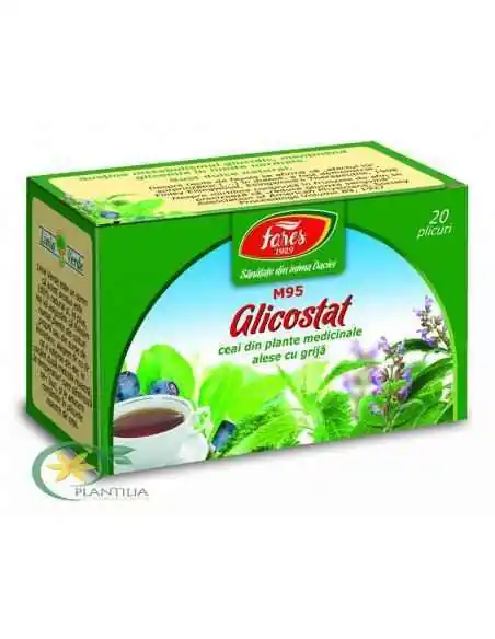 Ceai Glicostat 20 plicuri Fares, Terapia Diabetului