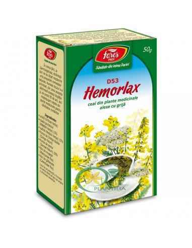 Ceai Hemorlax 50 g Fares, Tratament Hemoroizi