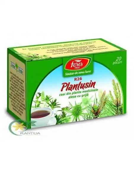 Ceai Plantusin 20 plicuri Fares, REMEDII NATURISTE