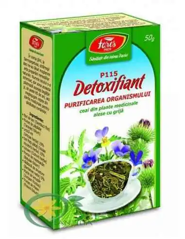 Ceai DetoxifiantPurificarea Organismului 50 g Fares, REMEDII NATURISTE