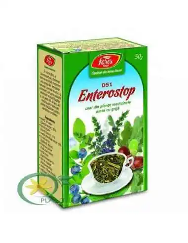 Ceai Enterostop D51 50 g Fares, REMEDII NATURISTE