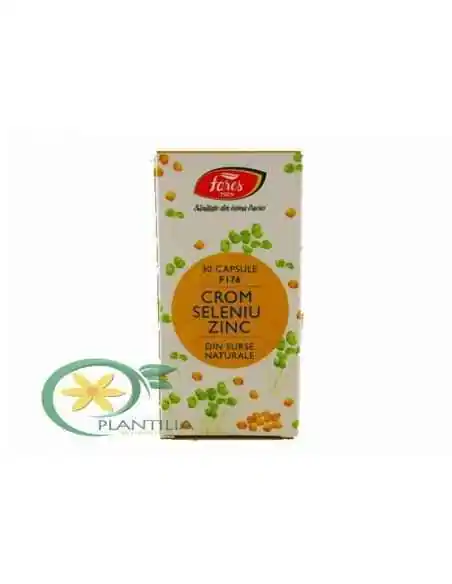 Crom Seleniu Zinc F176 30 cps Fares, VITAMINE SI MINERALE
