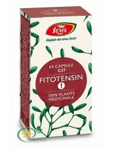 Fitotensin 1 C27 63 cps Fares, REMEDII NATURISTE