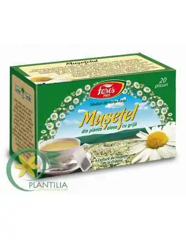 Ceai Musetel 20 plicuri Fares, Sanatatea pielii