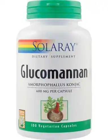 Glucomannan 600 mg 100 cps Solaray, Slabire