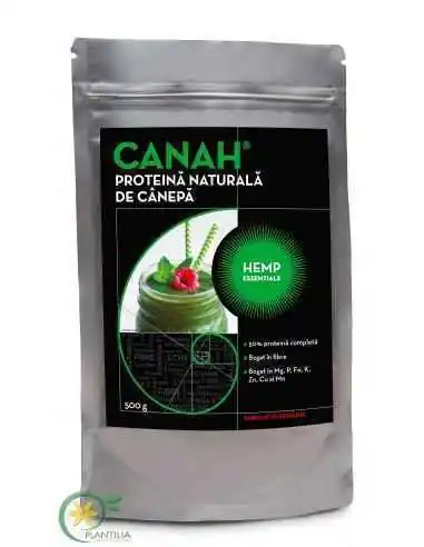 Pudra proteica de canepa CANAH  500g, REMEDII NATURISTE