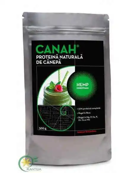 Pudra proteica de canepa CANAH  500g, REMEDII NATURISTE