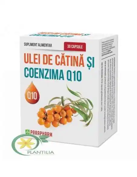 Ulei de Cătină și Coenzima Q10 30 capsule  Parapharm, VITAMINE SI MINERALE