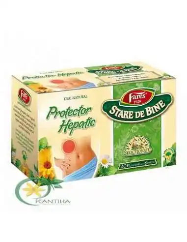 Ceai Protector Hepatic 20 plicuri Fares, REMEDII NATURISTE