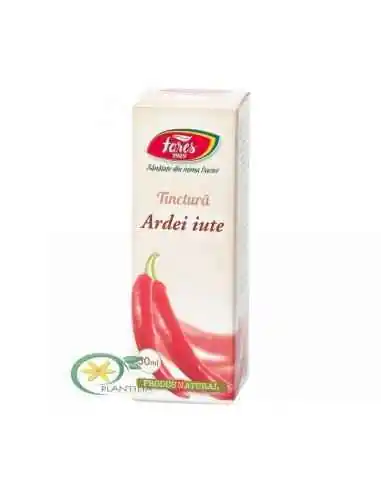 Tinctura Ardei Iute 30ml Fares, TINCTURI CU ALCOOL