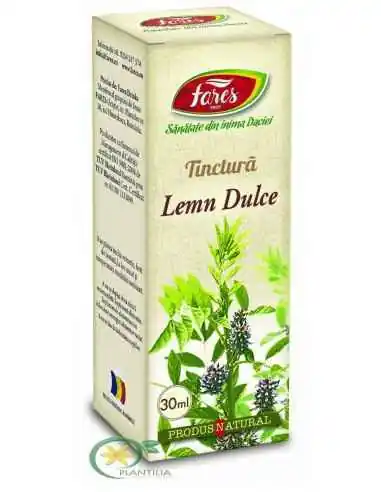 Tinctura Lemn Dulce 30ml Fares, TINCTURI CU ALCOOL