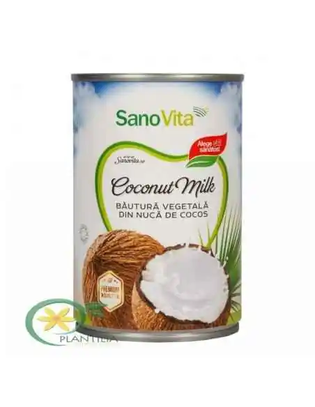 Bautura Vegetala din Nuca de Cocos 400ml SanoVita, REMEDII NATURISTE