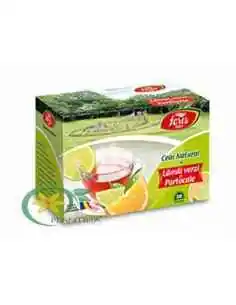 Ceai Natural cu lamai verzi și portocale 20 plicuri Fares - Plantilia 2