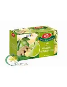 Ceai cu Ghimbir si Lamai verzi 20 plicuri Fares 2