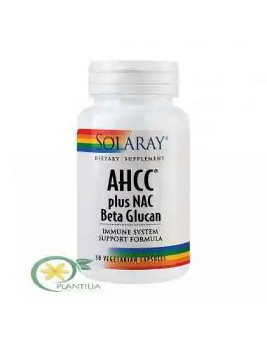 AHCC plus NAC & Beta Glucan 30 cps Solaray Secom, REMEDII NATURISTE