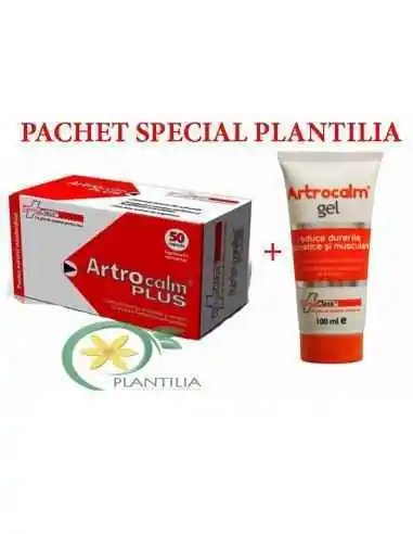 Artrocalm Plus 50cps + Artrocalm Gel 100ml FarmaClass, UNGUENTE/CREME/GELURI