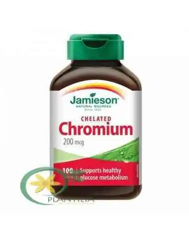 Crom Chelat 200mg 100cpr Jamieson, VITAMINE SI MINERALE