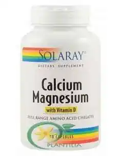Calciu Magneziu si Vitamina D 90cps Solaray Secom, VITAMINE SI MINERALE