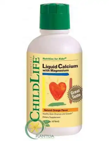 Calciu Lichid cu Magneziu 474ml ChildLife Secom, VITAMINE SI MINERALE