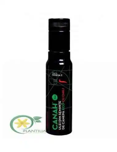 Ulei de Canepa Bio cu Chilli Canah 250ml, ULEIURI VEGETALE