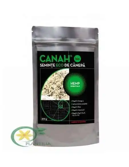 SEMINŢE DE CÂNEPĂ DECORTICATE BIO 300 g CANAH, Tulburari Hormonale