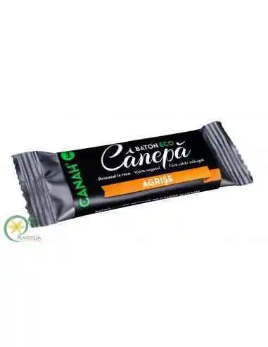 Baton de Canepa cu Agrise Bio 48g Canah, REMEDII NATURISTE