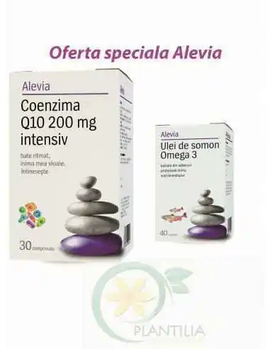 Coenzima Q10 200mg intensiv+Ulei somon 1000mg gratis Alevia, Sistemul nervos