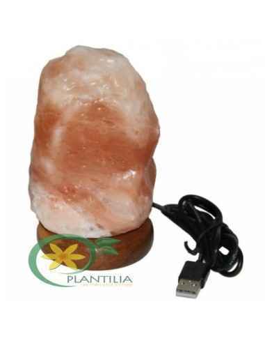 Lampa din Cristale de Sare Natural USB Monte Salt Crystal, Stres