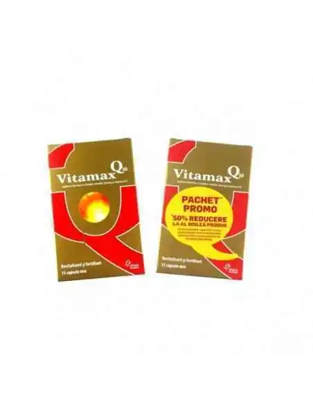 Vitamax Q10 15Cps 1+1-50% Gratis APIC, VITAMINE SI MINERALE