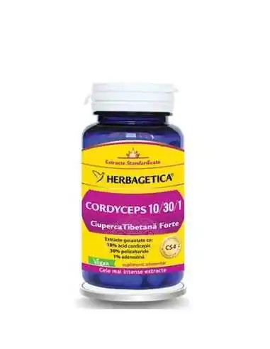 Cordyceps Ciuperca Tibetana Forte 60 capsule, VITAMINE SI MINERALE