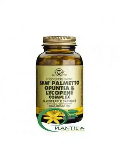 Saw Palmetto Opuntia si Lycopene Complex 50cps Solgar, REMEDII NATURISTE