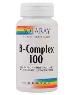 B-Complex 100 50 capsule vegetale Solaray, VITAMINE SI MINERALE